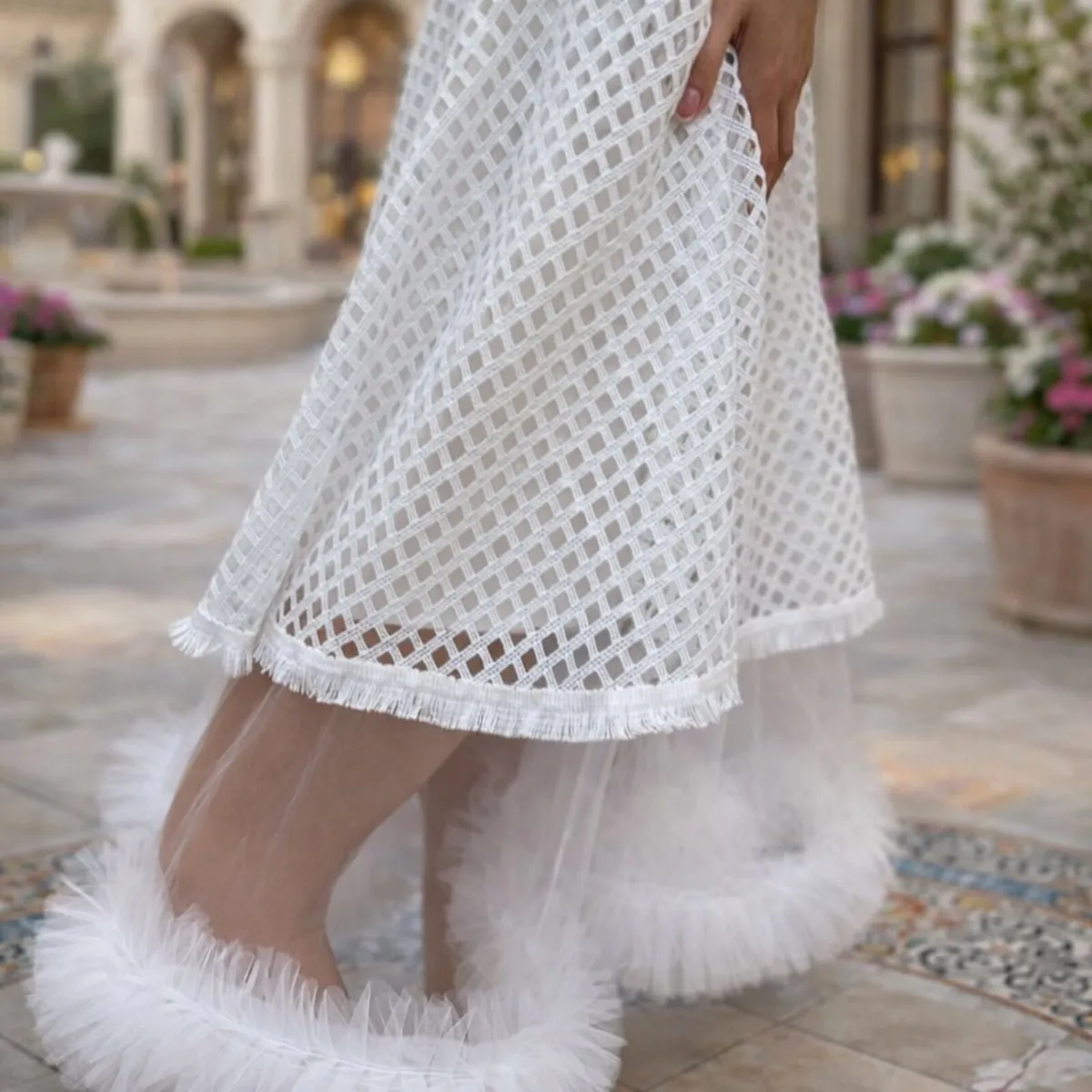 Brand New White Civil Wedding Outfit & ALDO heels - Image 2