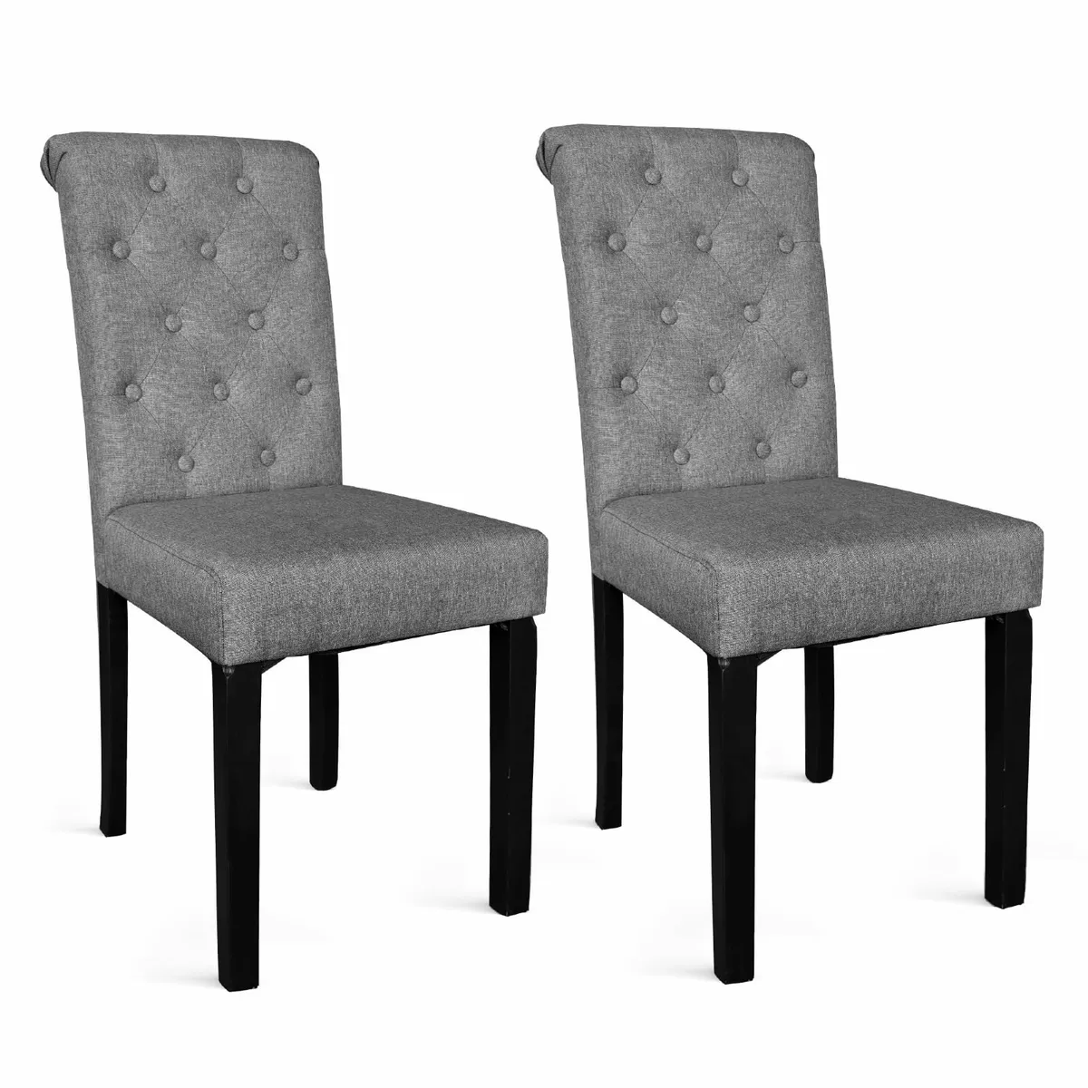 Dining Chairs set of 2, Upholstered High Back - Image 3
