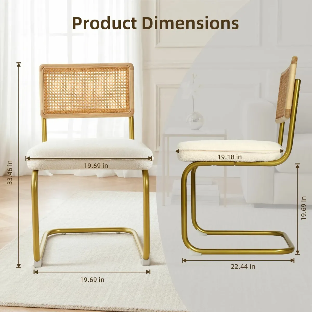 Dining Chairs Set of 2 Modern Kitchen Side Chair - Image 3