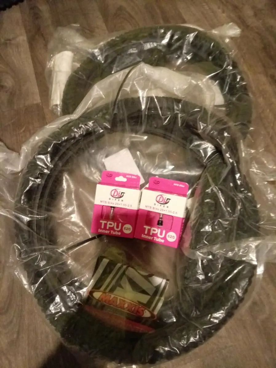 2 29ers MAXXIS tyres and two tpu new generation t - Image 1