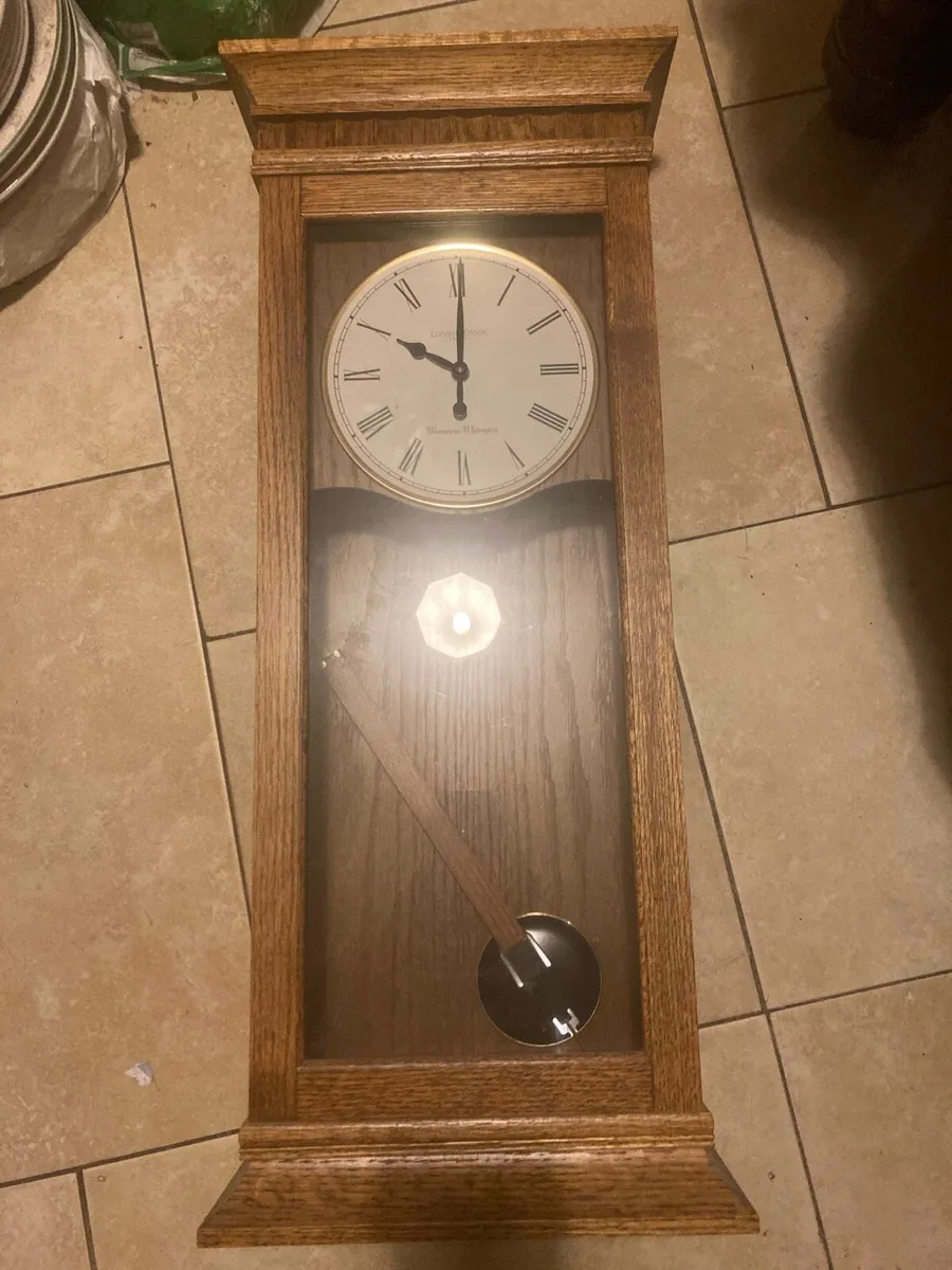 Oak London clock co pendulum clock - Image 3