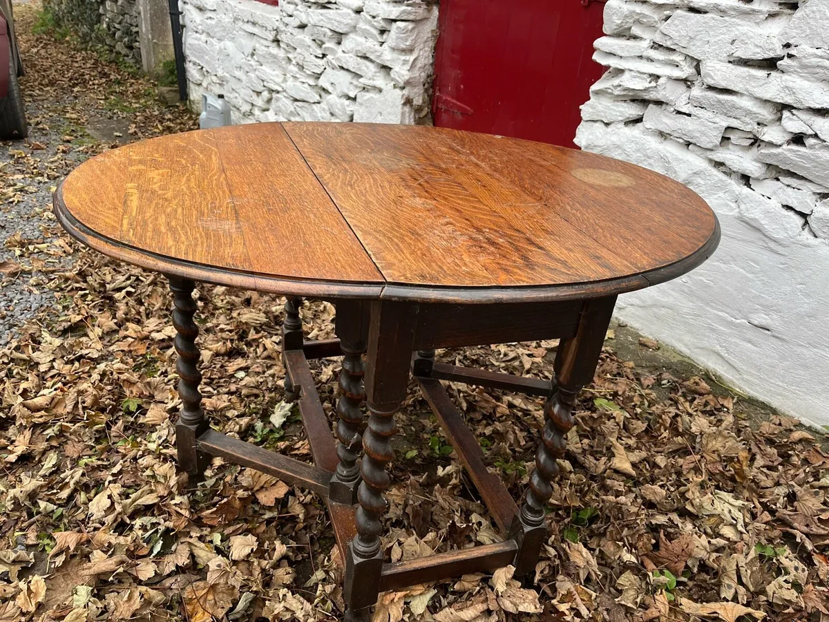 Interbellum folding table - Image 1