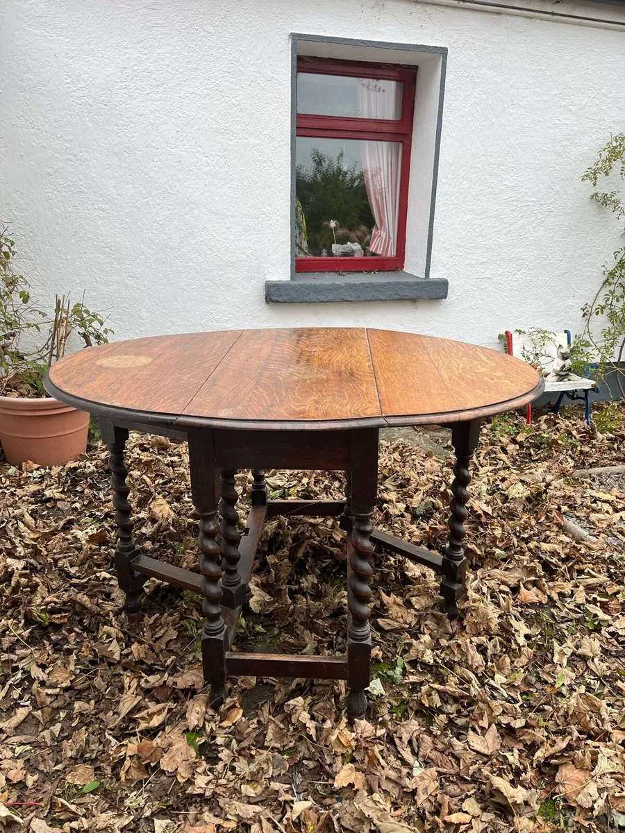 Interbellum folding table - Image 2