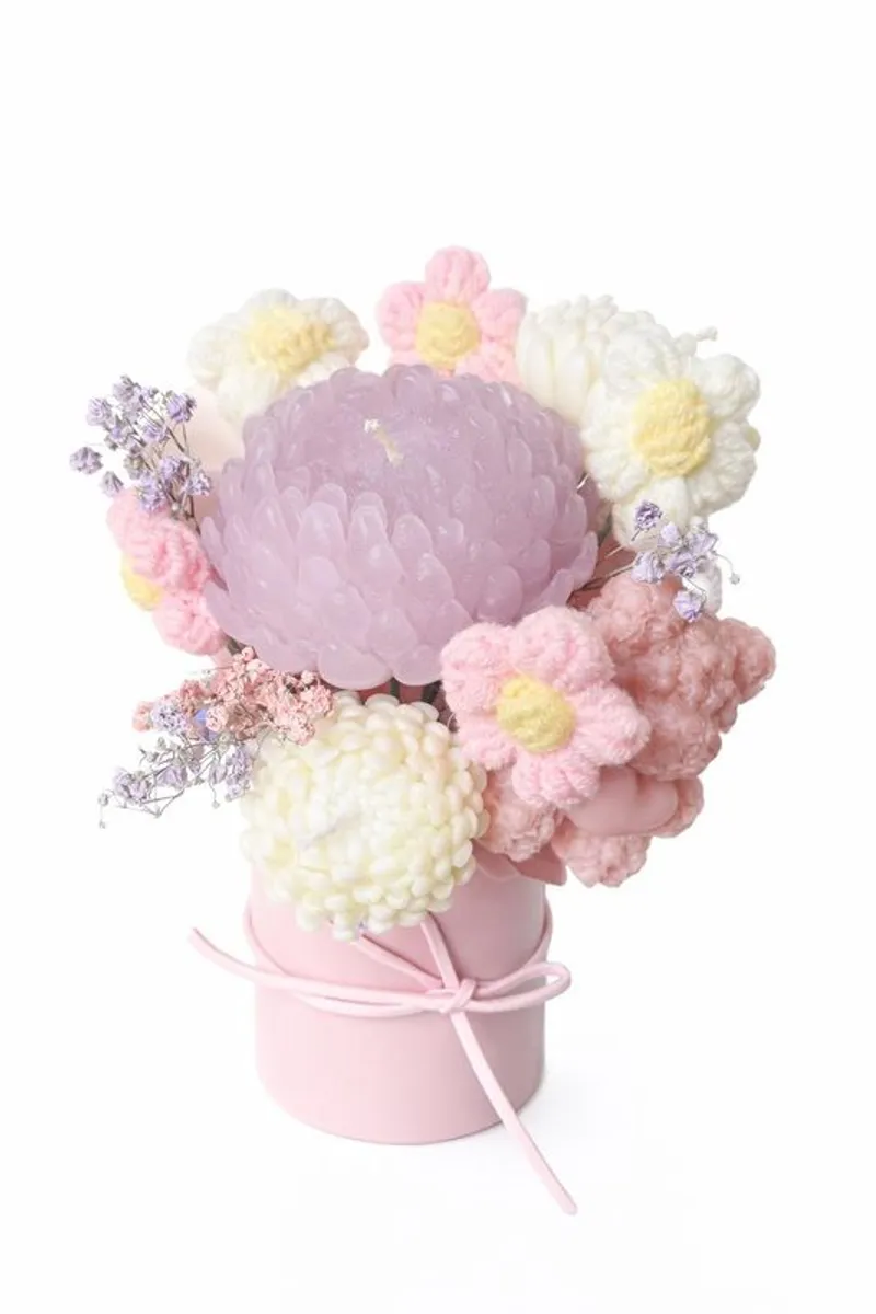 Handmade Candle Bouquet - Image 1