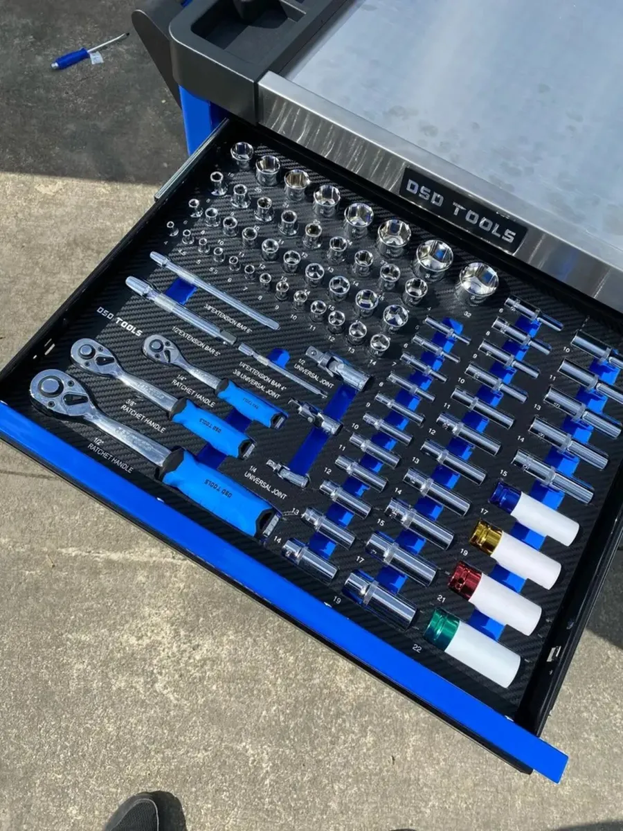 BRAND NEW INDUSTRIAL USE TOOL CHEST FULL OF TOOLS - Image 3