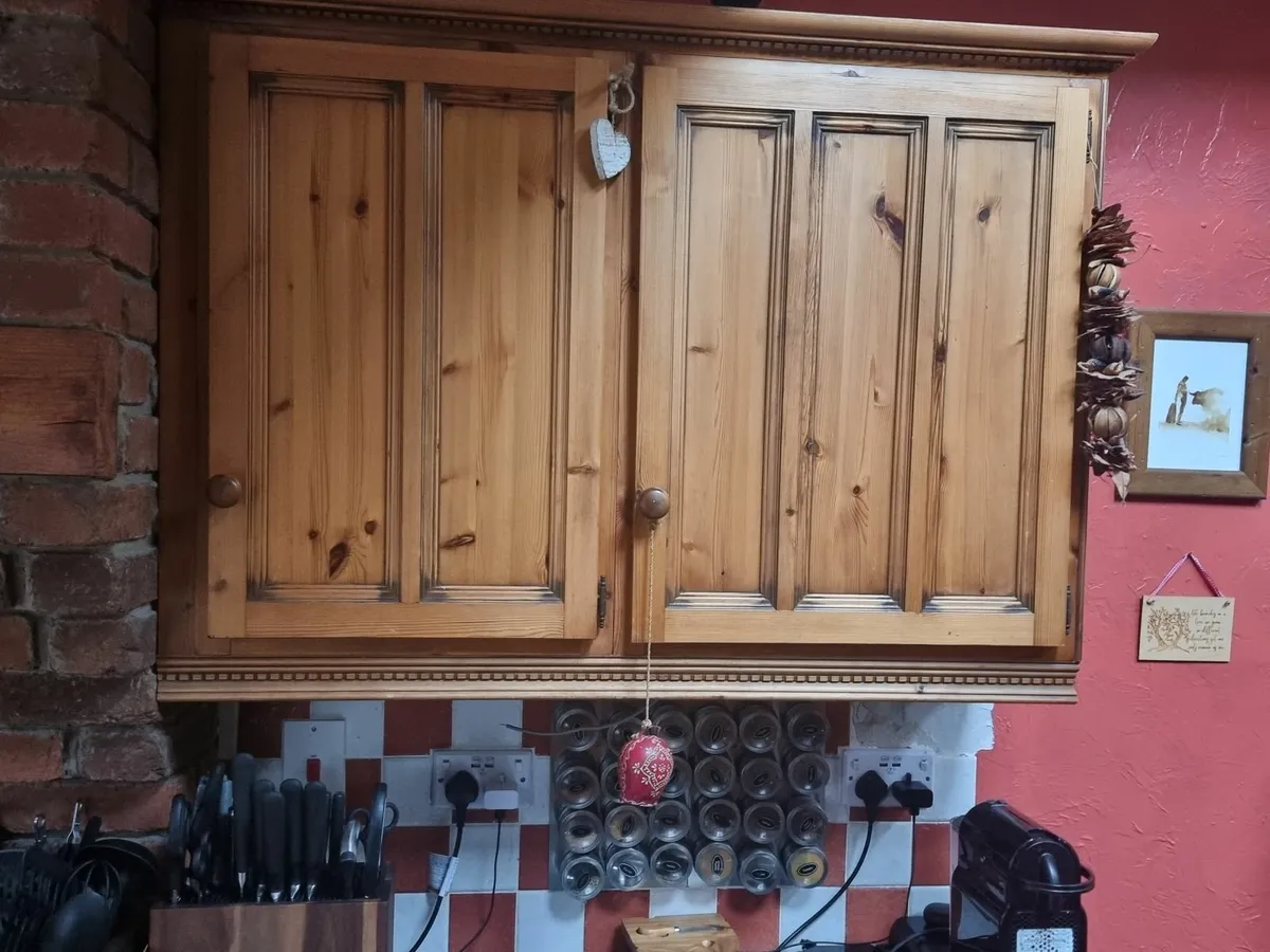 Solid Wood Antique Pine Kitchen Presses and Frames - Image 2