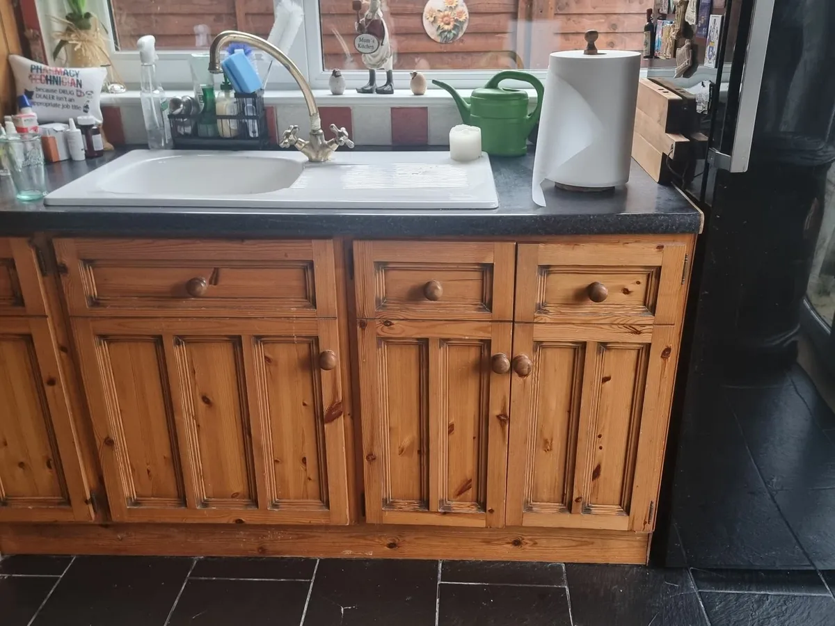 Solid Wood Antique Pine Kitchen Presses and Frames - Image 3