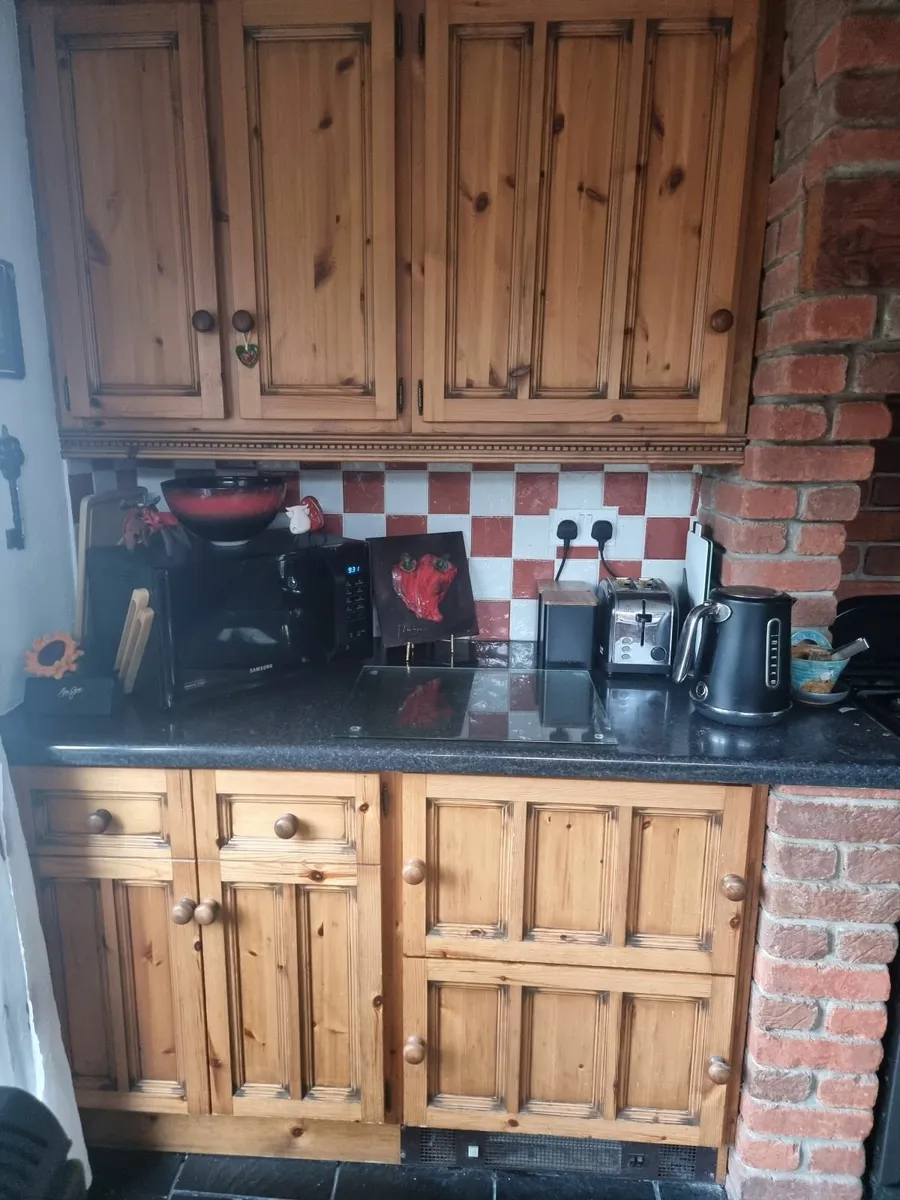 Solid Wood Antique Pine Kitchen Presses and Frames - Image 1