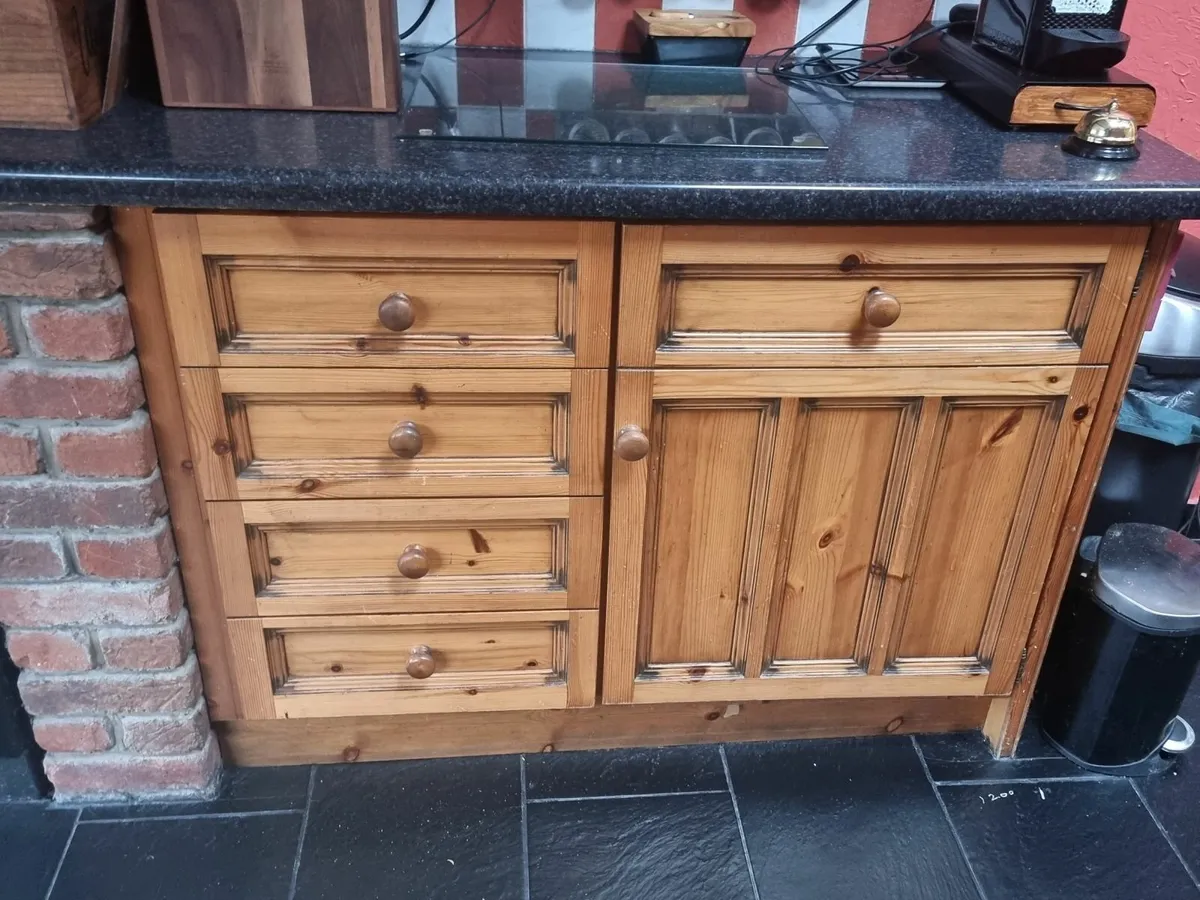 Solid Wood Antique Pine Kitchen Presses and Frames - Image 4