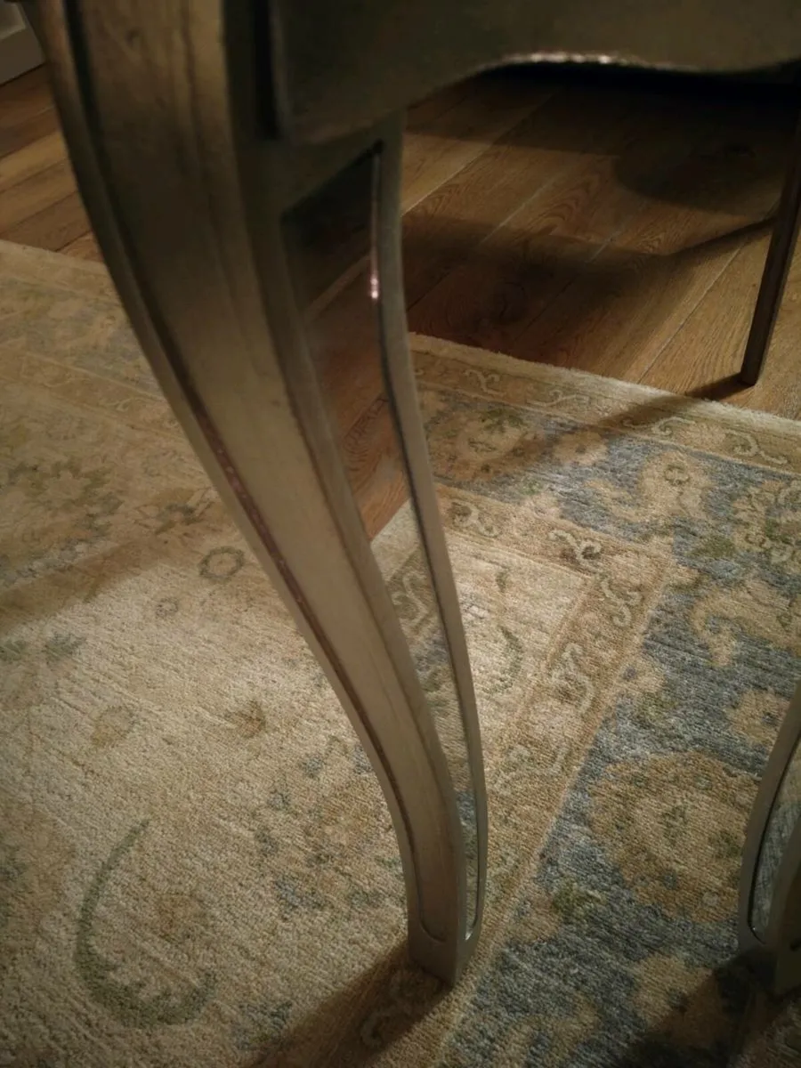 Mirrored Console Table  – Silver/Grey - Image 3