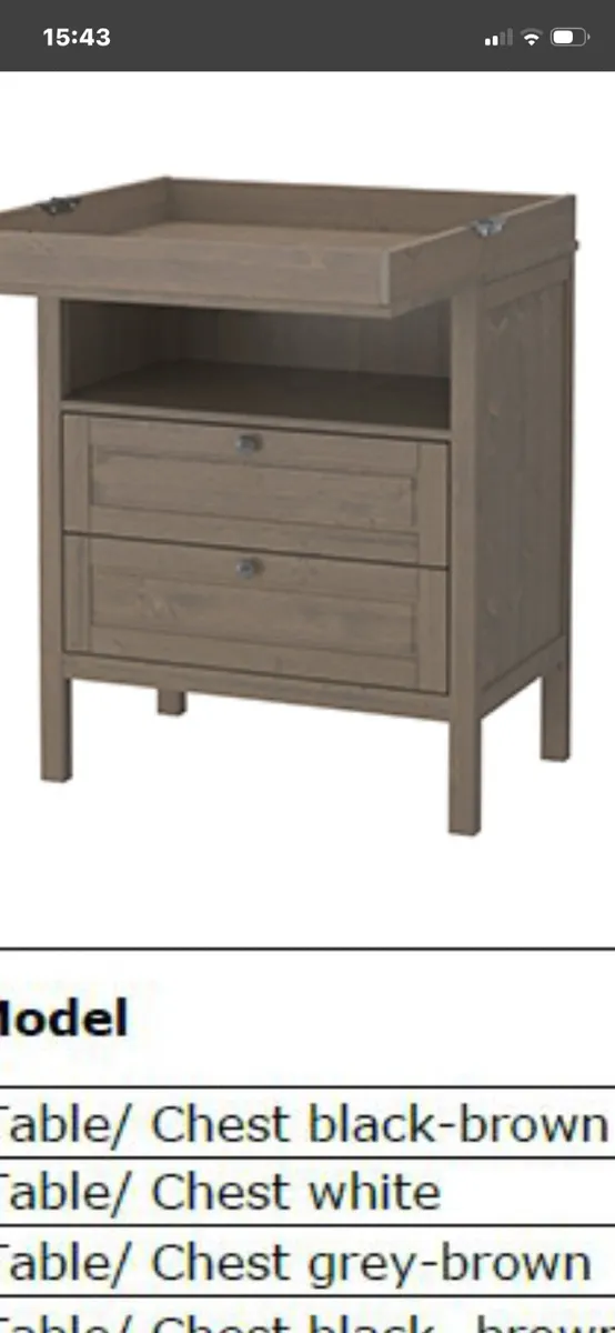 Ikea cot and unit - Image 4