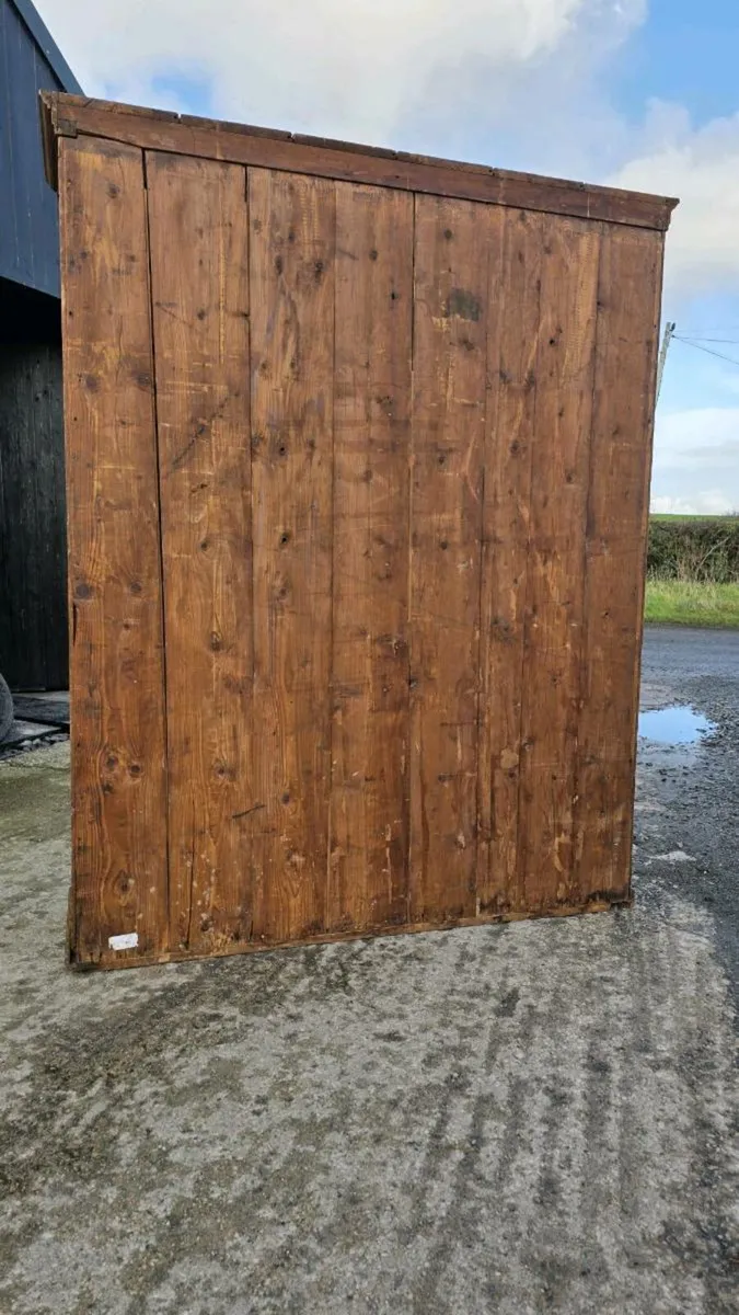 Huge antique apothecary drawer cabinet - Image 4