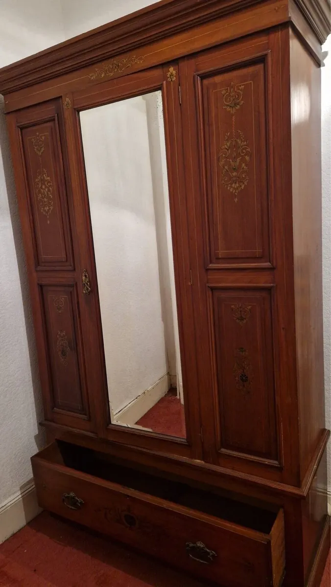 Vintage Edwardian wardrobe - Image 1