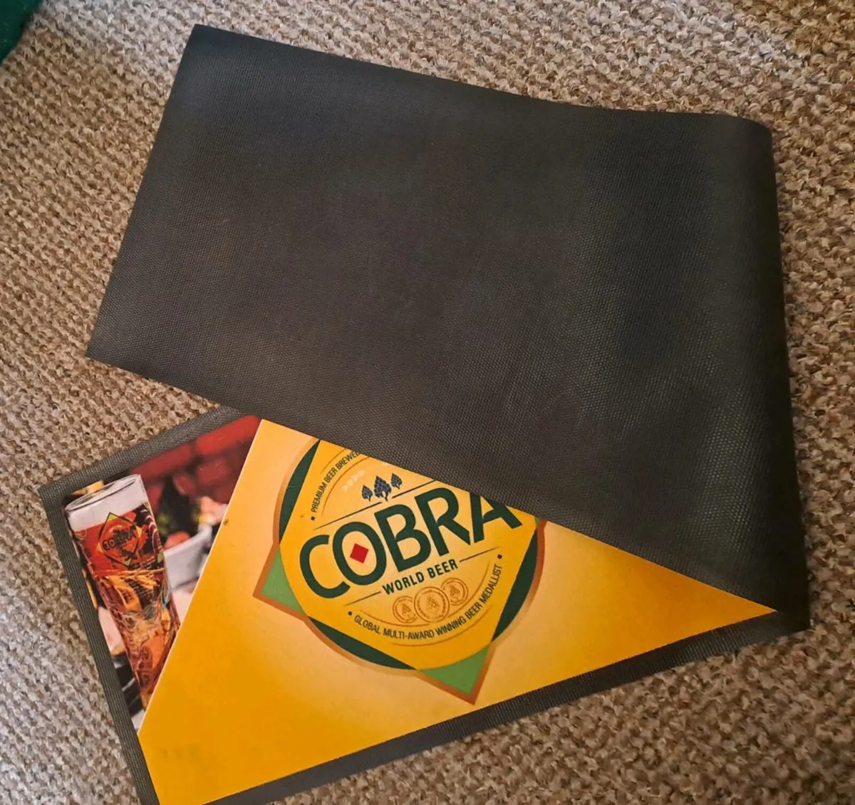 Large Cobra World Beer Bar Runner / Bar Mat - Image 4