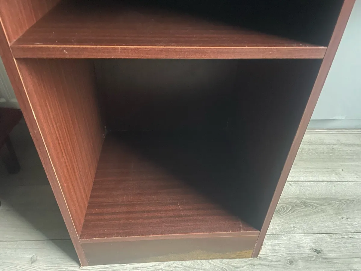 Mahogany shelf unit - Image 2