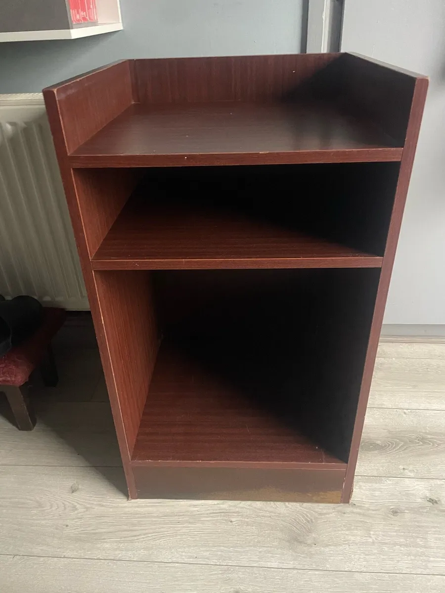 Mahogany shelf unit - Image 4