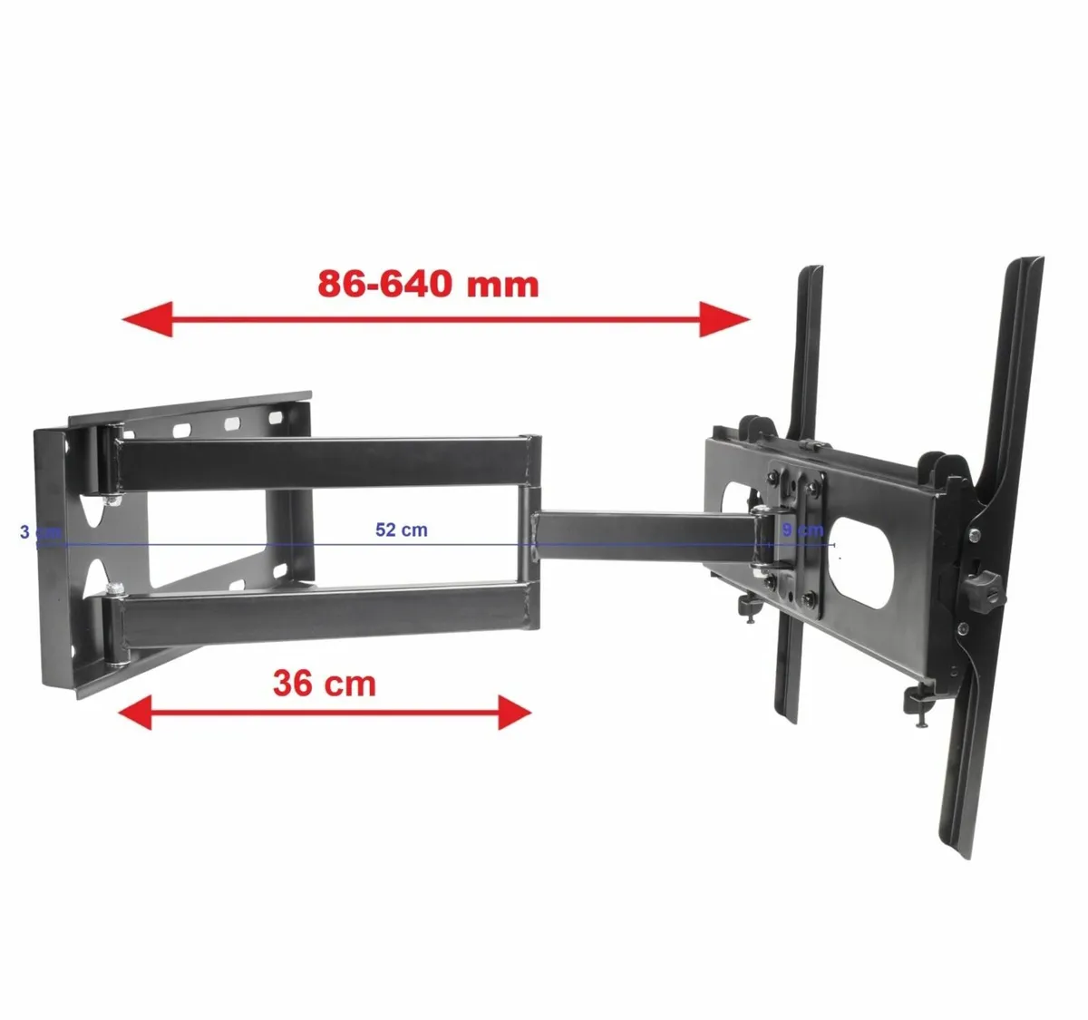 Tv Wall Mount Bracket Tilt Swivel Motion 32" - 63" - Image 3