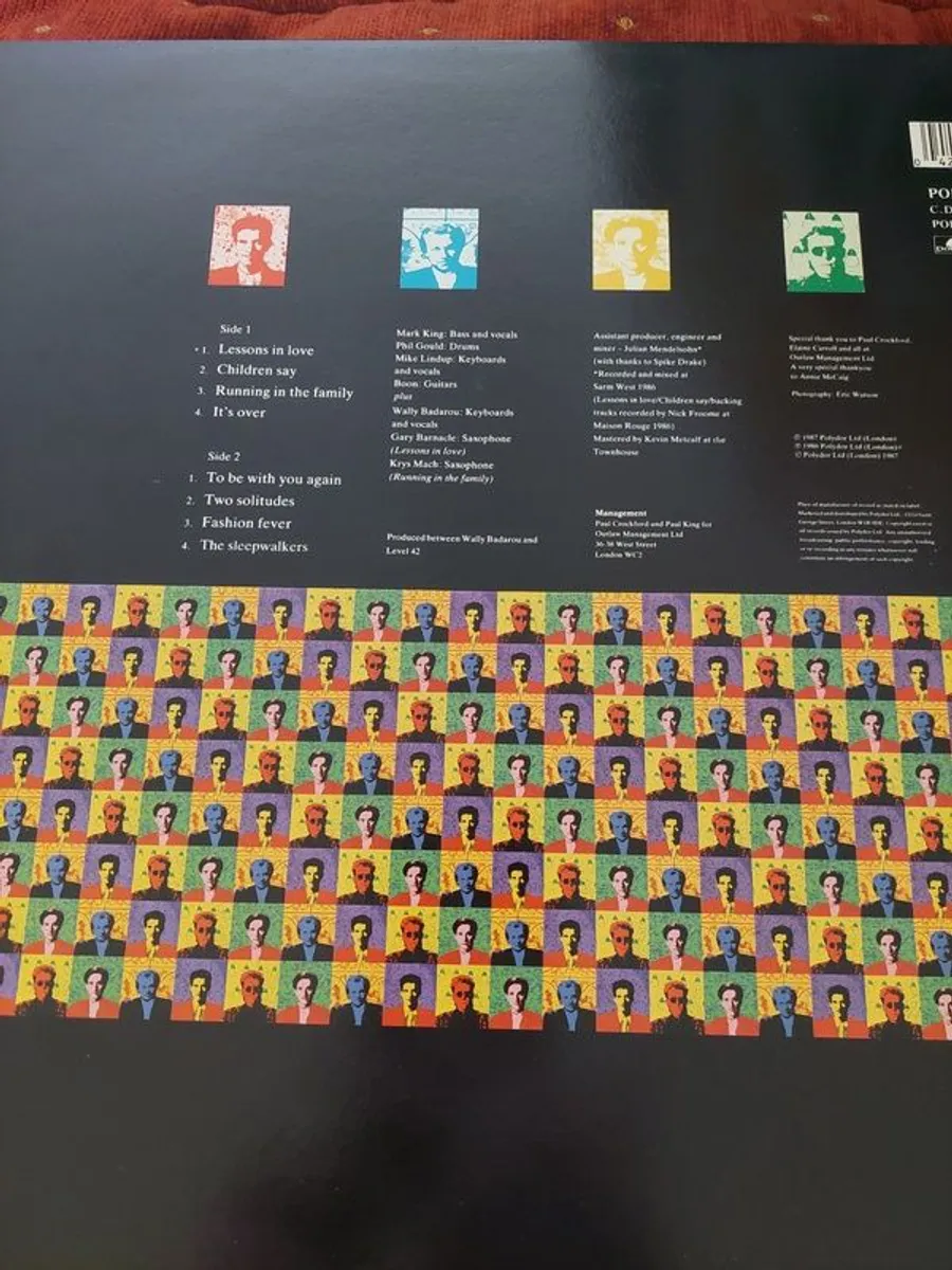 Level 42 - Running in the Family- vinyl LP - Image 3