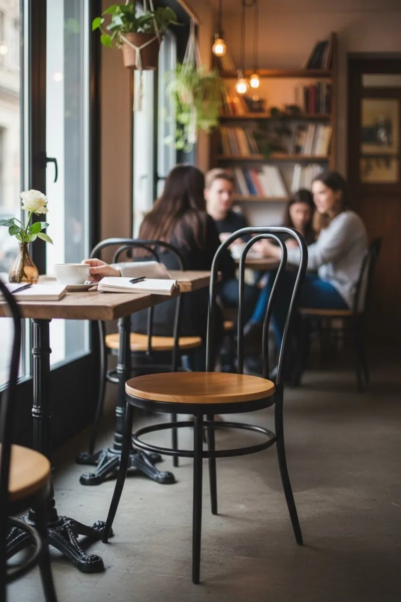 New Metal Bentwood Cafe Chair - Image 1