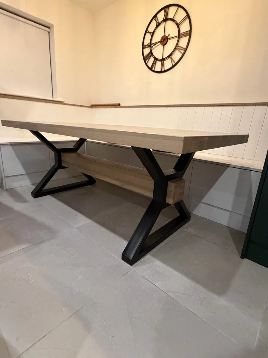 Large Sturdy Dining Room Table - Image 1