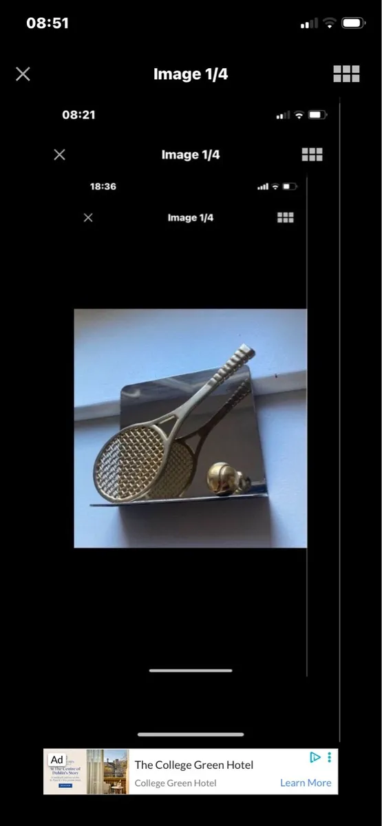 Tennis -Desktop Letter/ Notepad Holder - Image 1