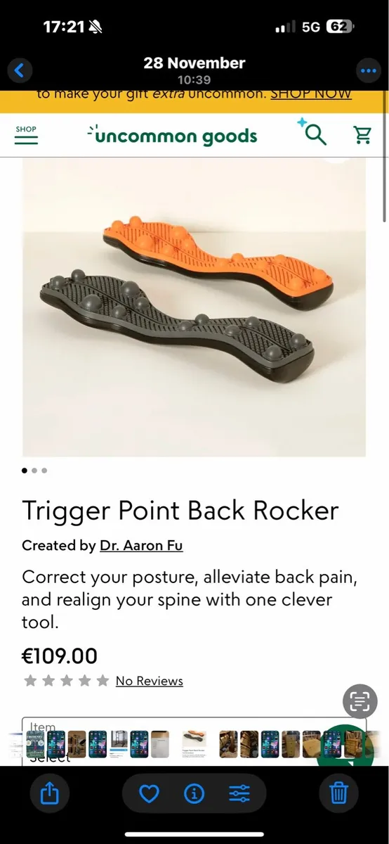 BACK EXERCISER TRIGGER POINT THERAPY, PHYSIO!! - Image 2