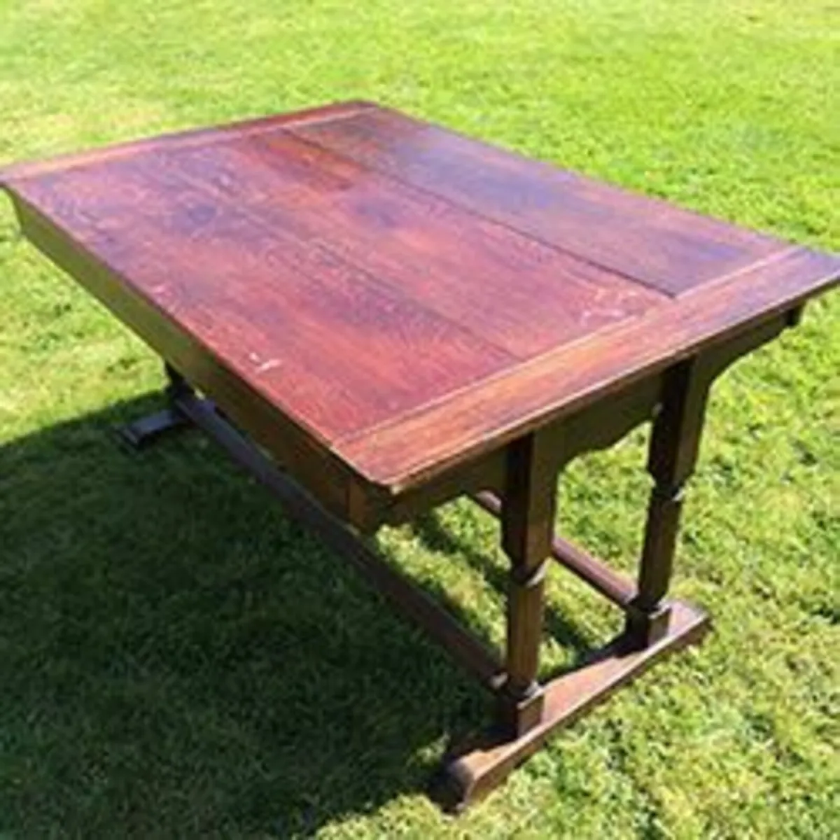 Metamorphic settee table -  Unique vintage oak - Image 1