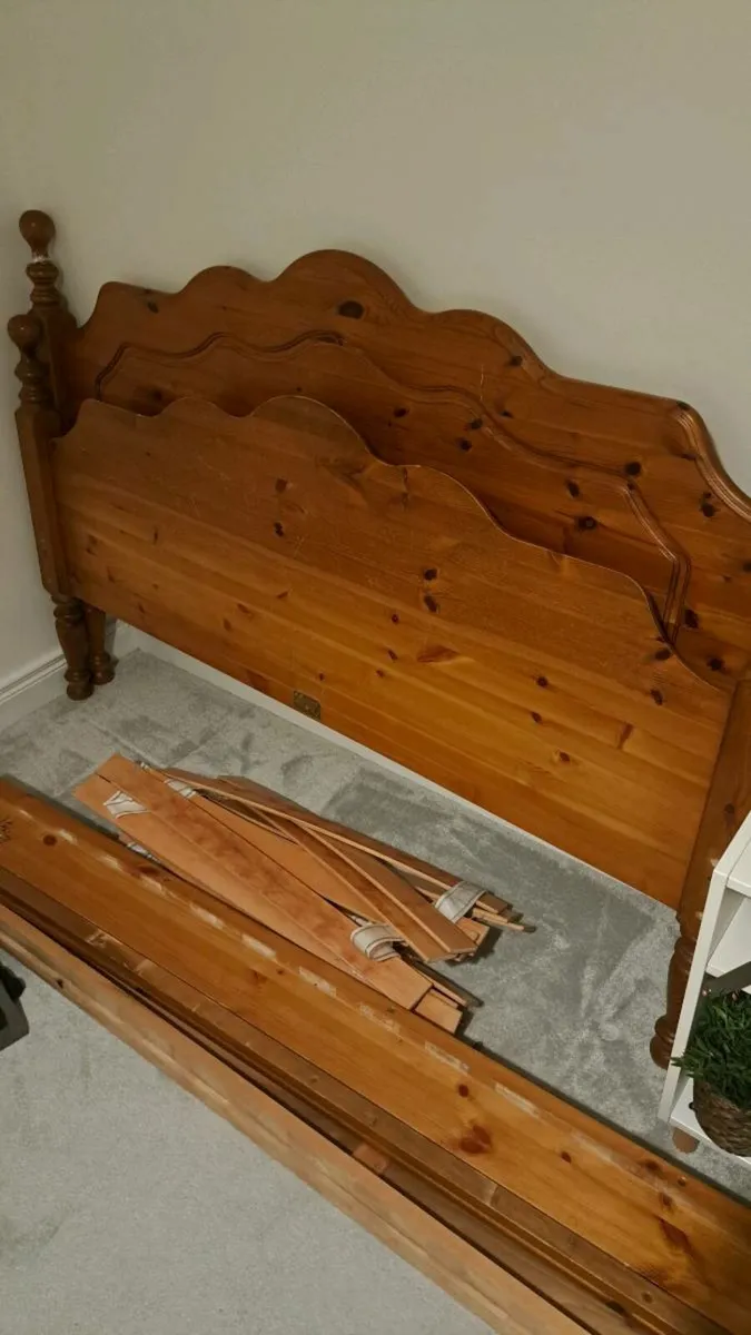 Solid Oak King Size Bed