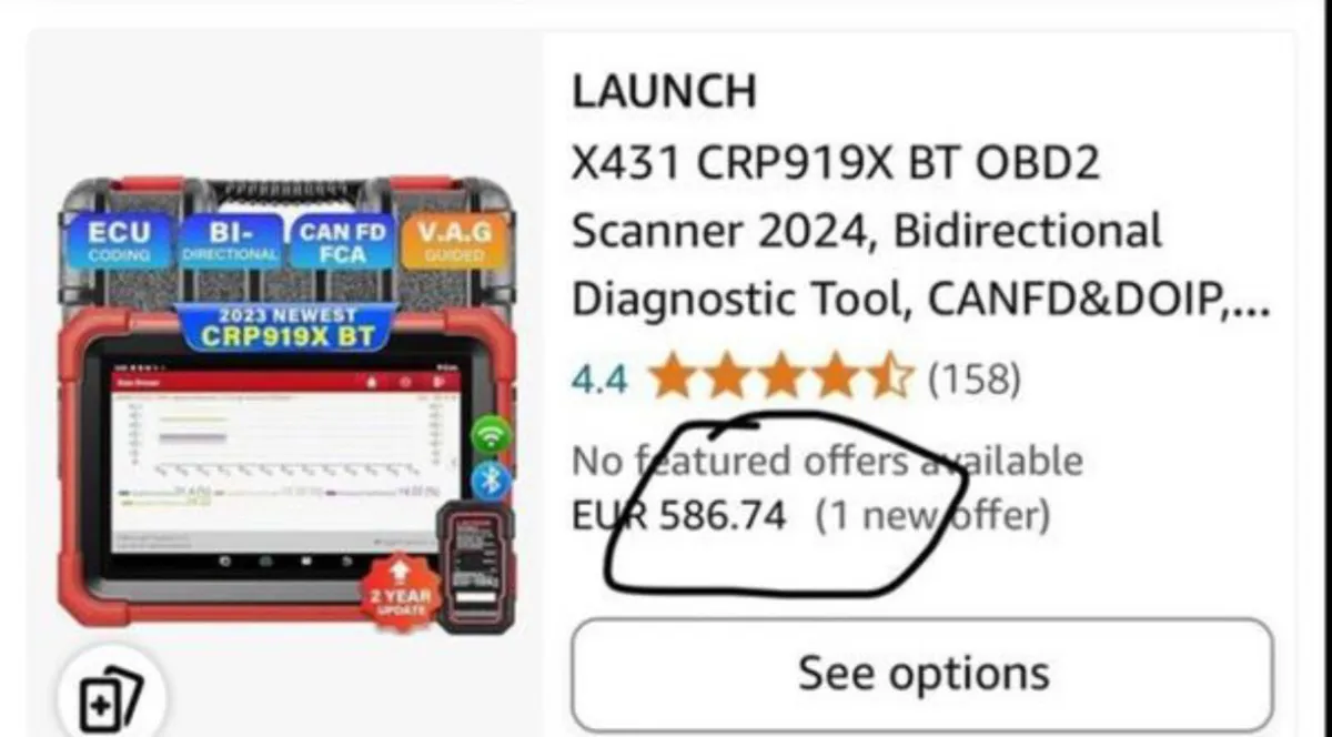 LAUNCH OBD2 Scanner CRP919x Diagnostic Tool, - Image 2