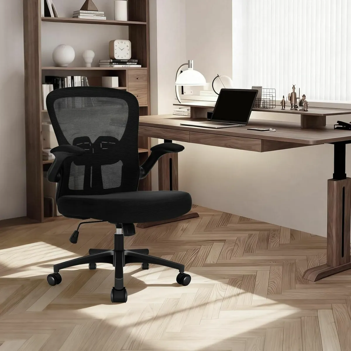 Office Chair Mid-Back Desk with Lumbar Support - Image 2