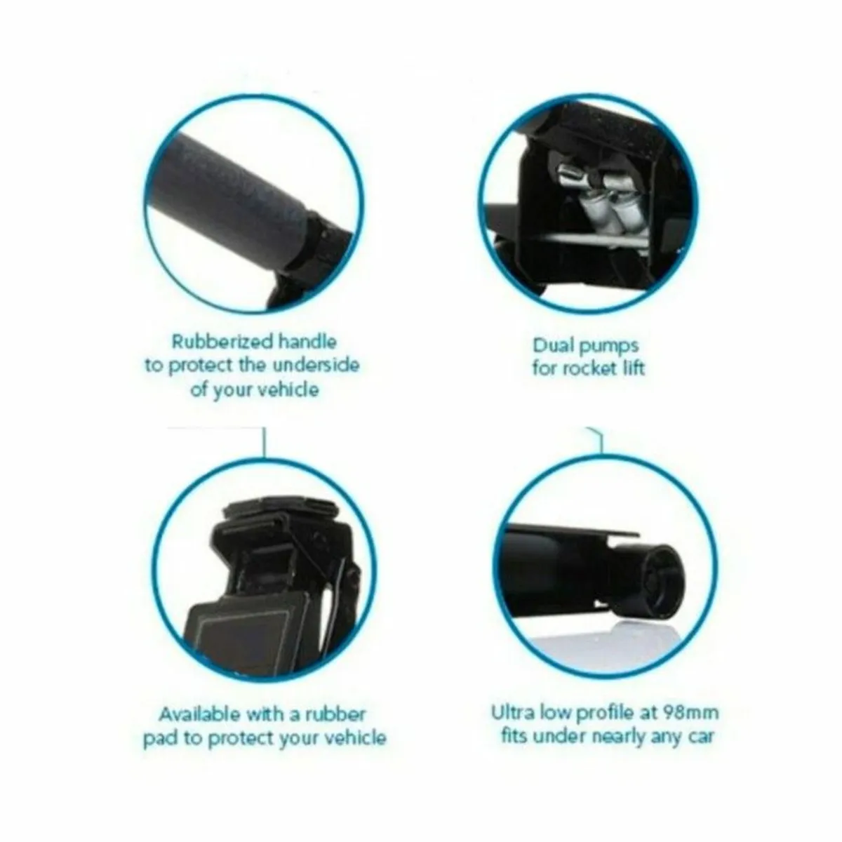 NEW 4 Ton Low Profile Hydraulic Jack Rapid Pump - Image 4