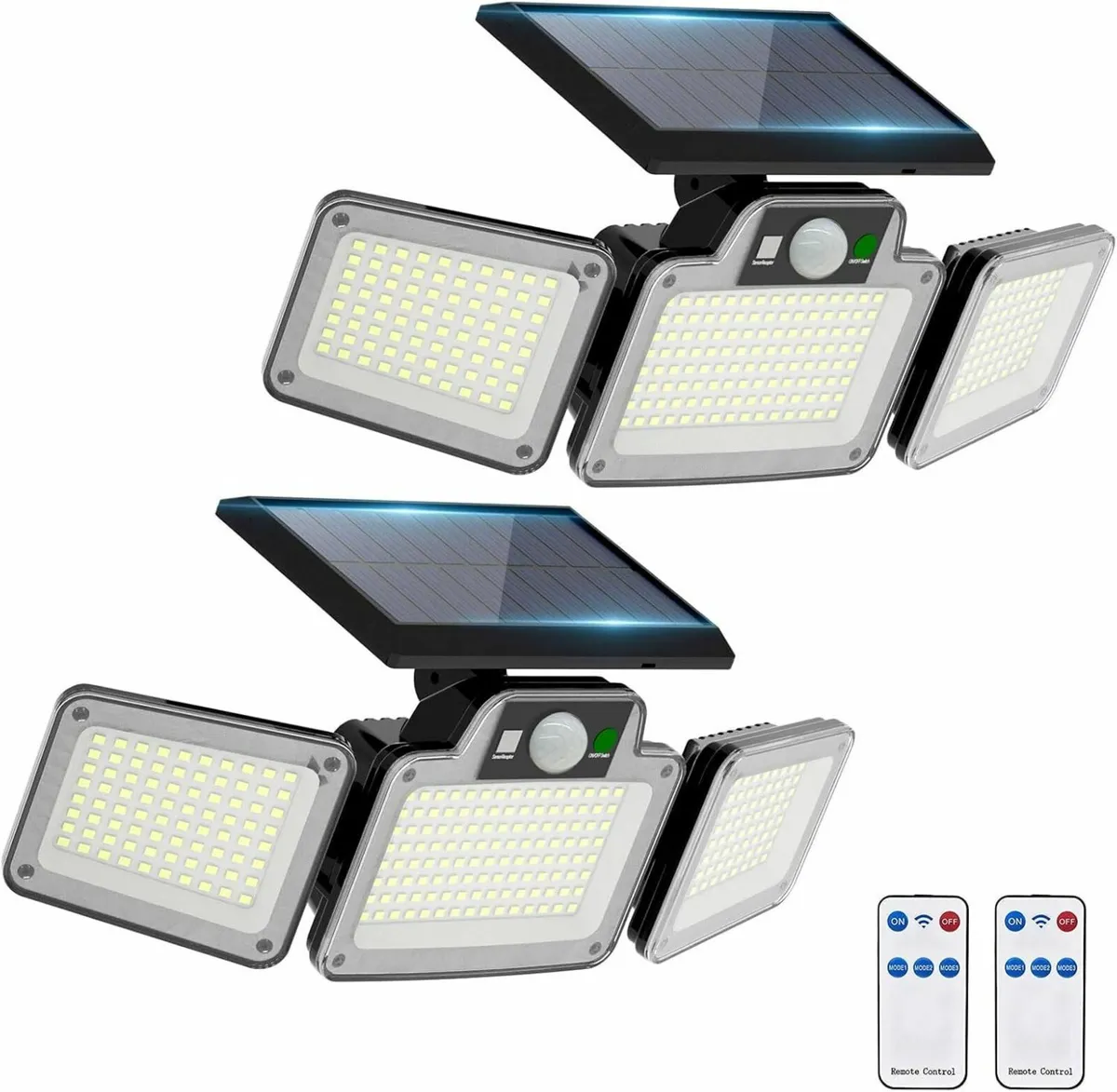 280 LED Solar Flood Lights Outdoor 3 Adjustable - Image 1