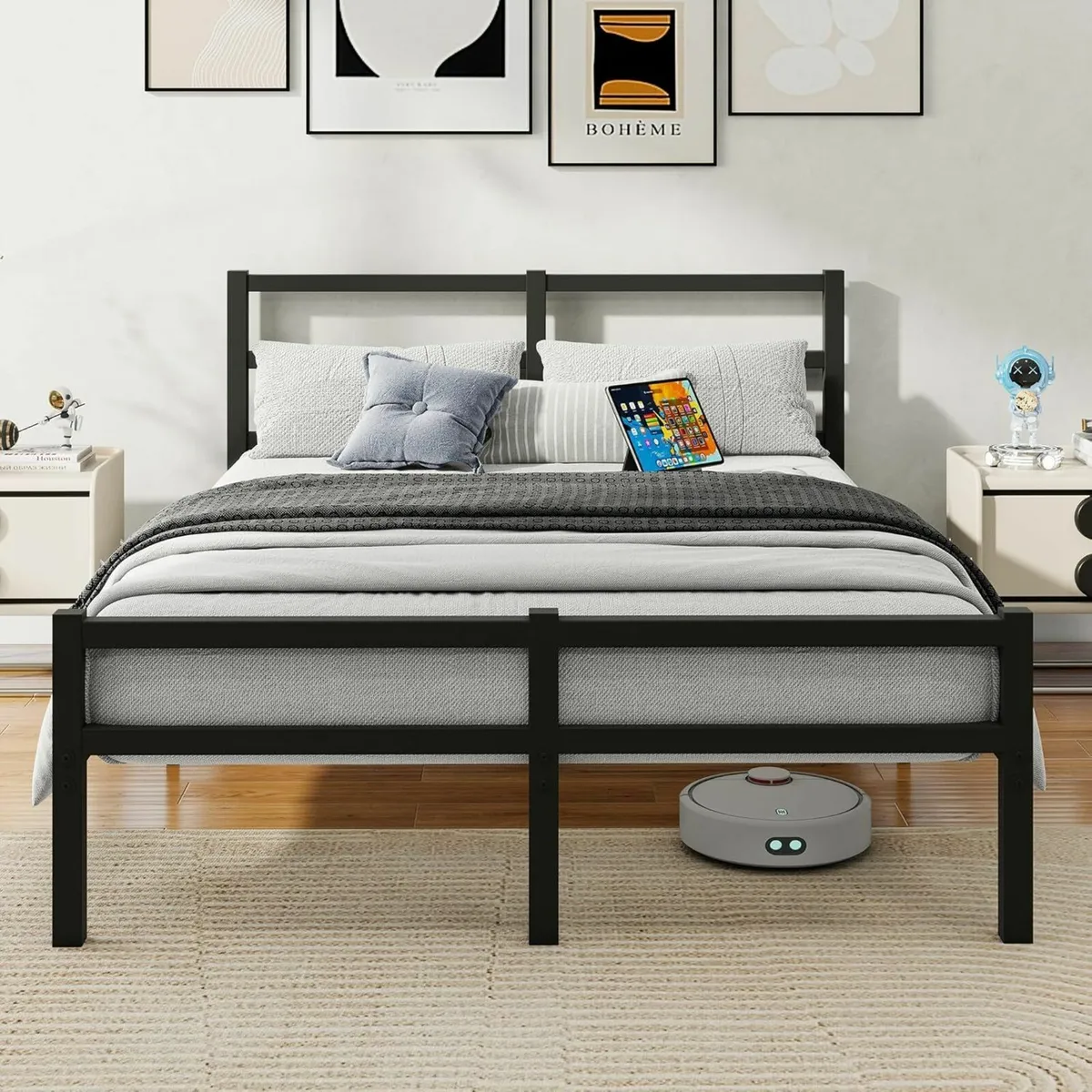 5ft King Bed Frame with Headboard 150x200cm Size - Image 1