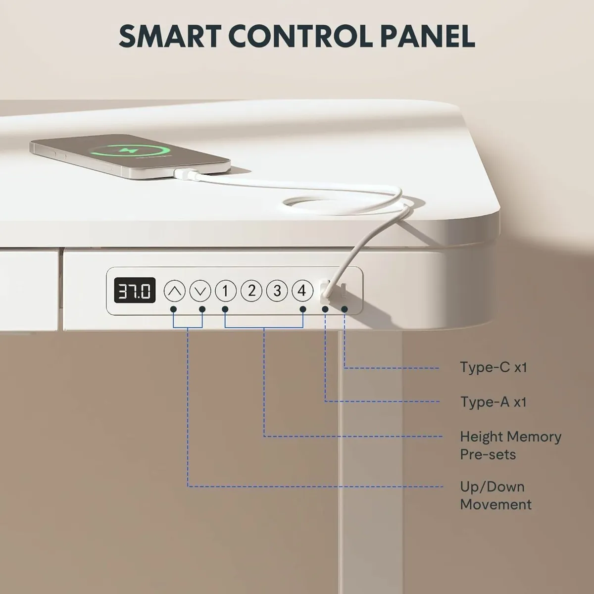 Q3 Standing Desk Home Office Electric Height - Image 4