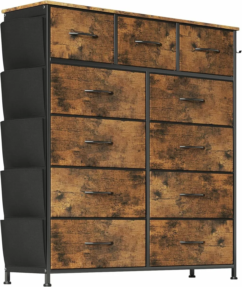 Chest of Drawers with Pockets Bedroom Cabinet for - Image 1