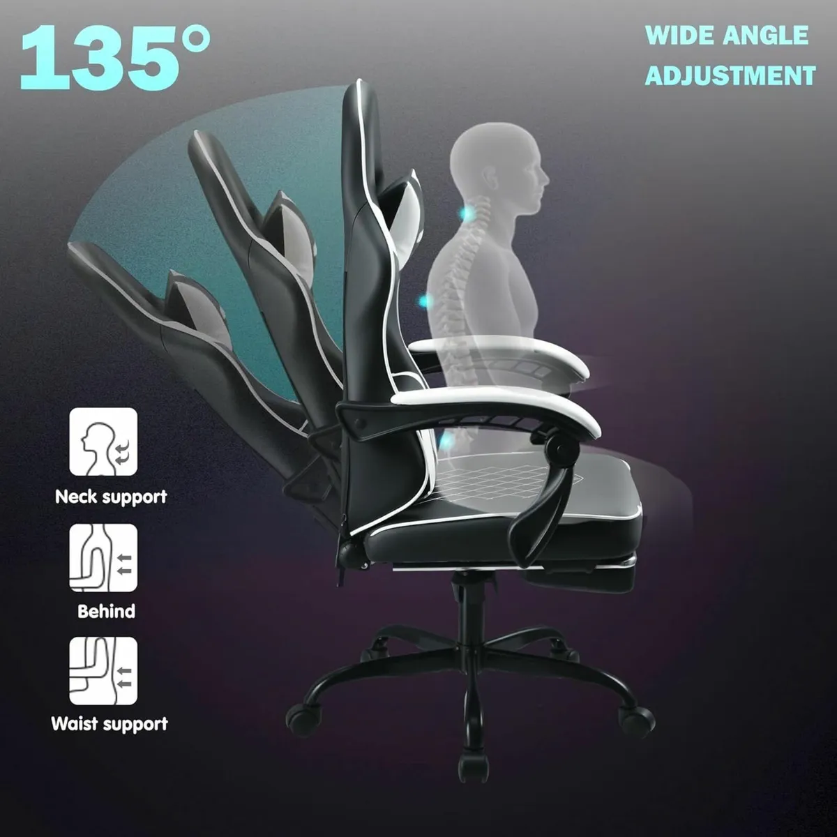 Gaming Chair Ergonomic with High-Density Foam - Image 4