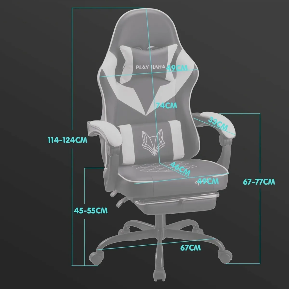 Gaming Chair Ergonomic with High-Density Foam - Image 3