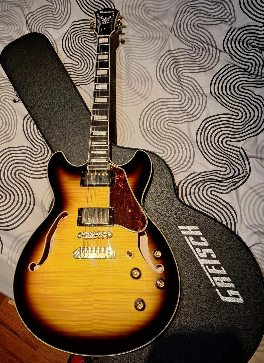 Ibanez AS93FM-AYS Flame maple sunburst semi hollow - Image 1