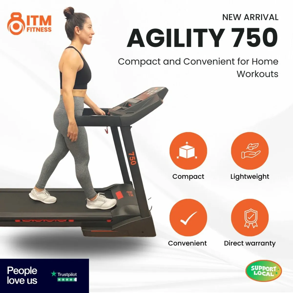 Agility 750 Treadmill With Built In Fan - Image 2