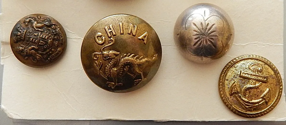 Selection of 22 Various Uniform Buttons - Image 2