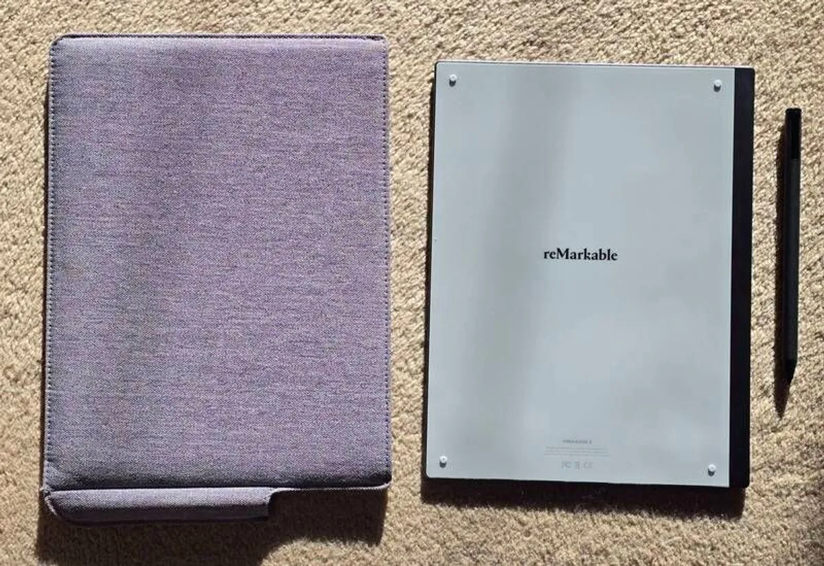 reMarkable 2 Premium Bundle | 10.3'' Paper Tablet, Marker Plus Pen, Built-in Eraser, Polymer Weave Folio in Grey - Image 2