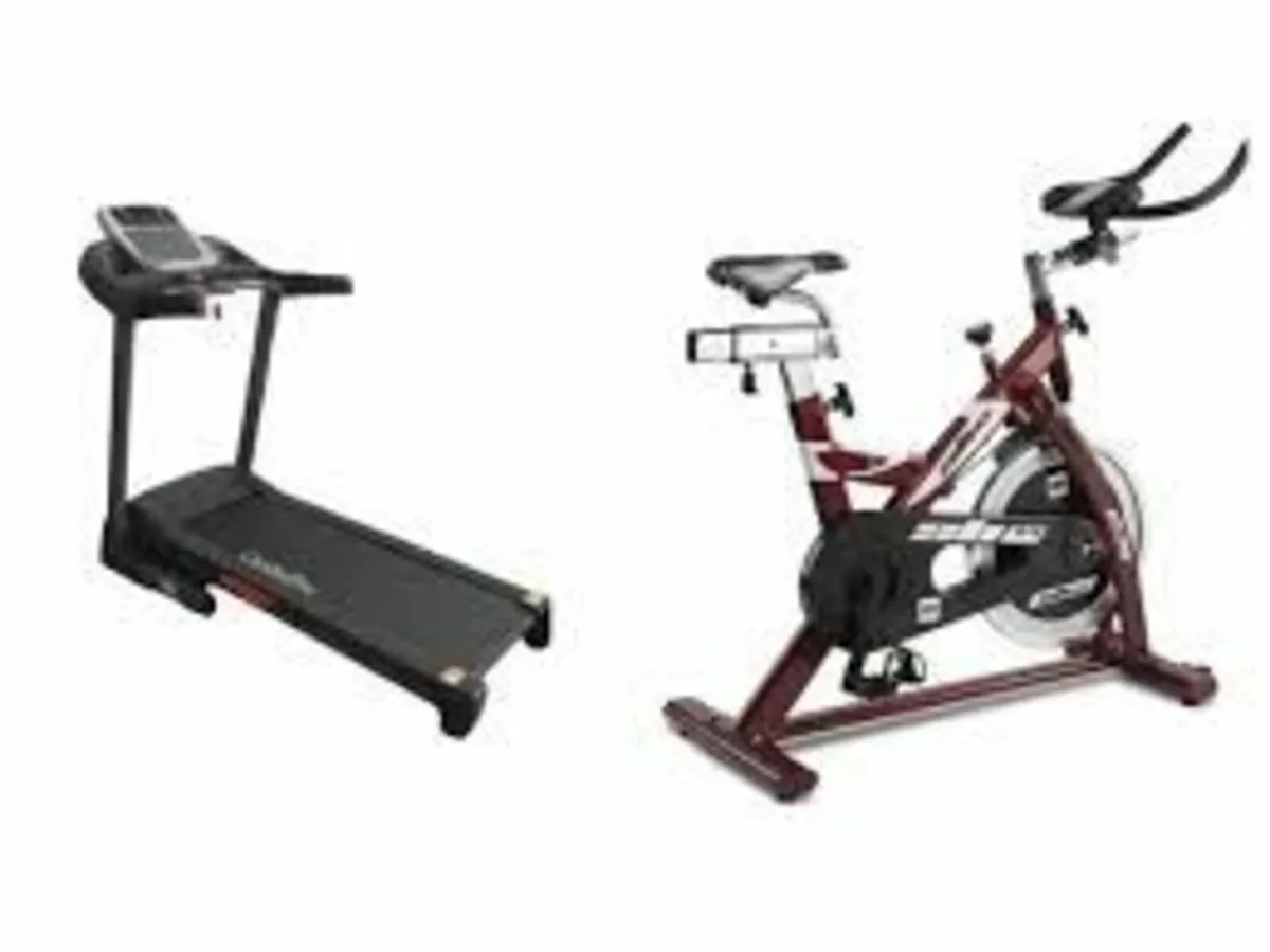 Treadmill and Spin Bike Bundle-Free Delivery
