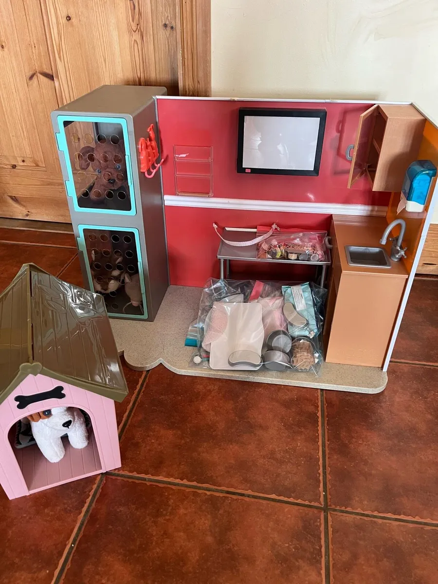 Our Generation Vet Clinic with Dog Shed - Image 1