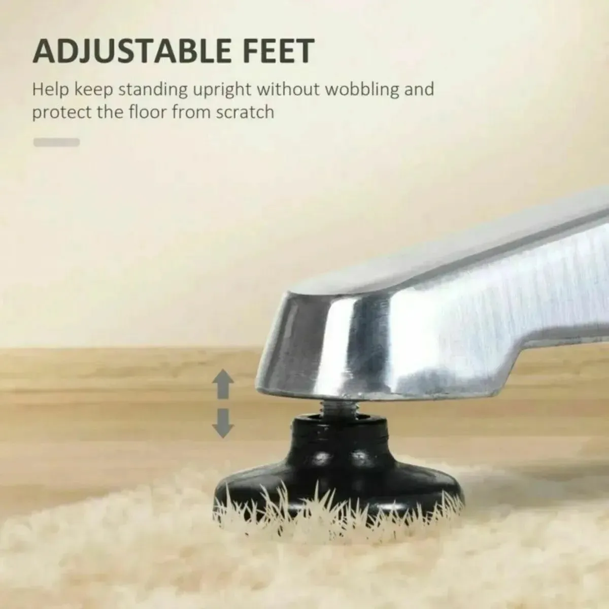 Cafe Bistro Restaurant Table Adjustable Silver - Image 4