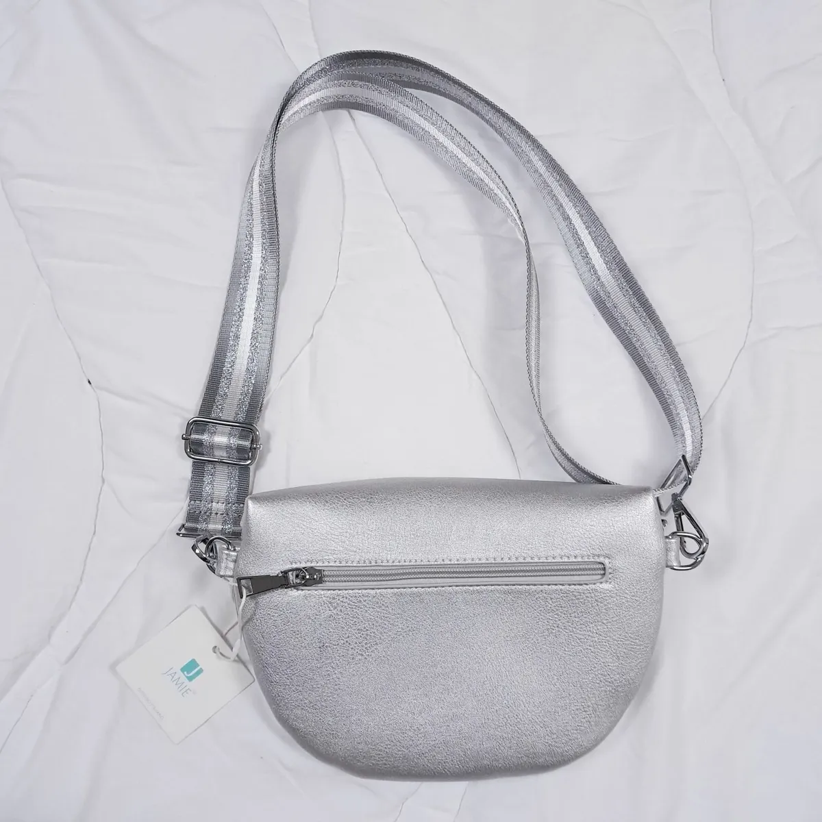 TKMaxx Silver Metallic Jamie Crossbody Bumbag - Image 2