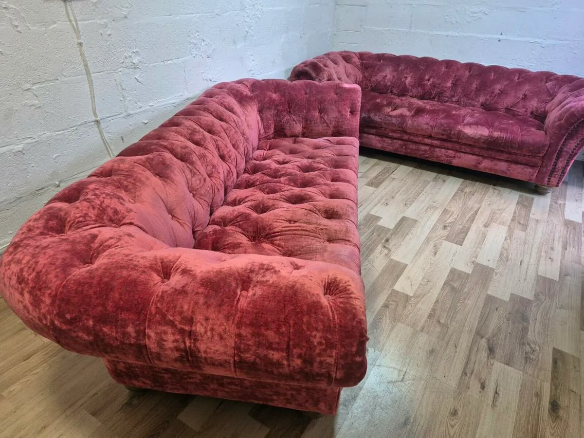 2 x Chesterfield sofas ,Dublin Delivery - Image 2