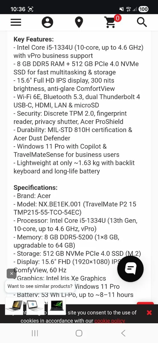 Acer Laptop - Image 2