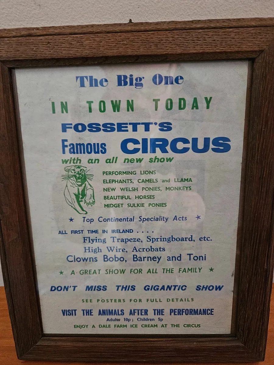 Vintage Fossetts Circus Advertising Sheet - Image 3