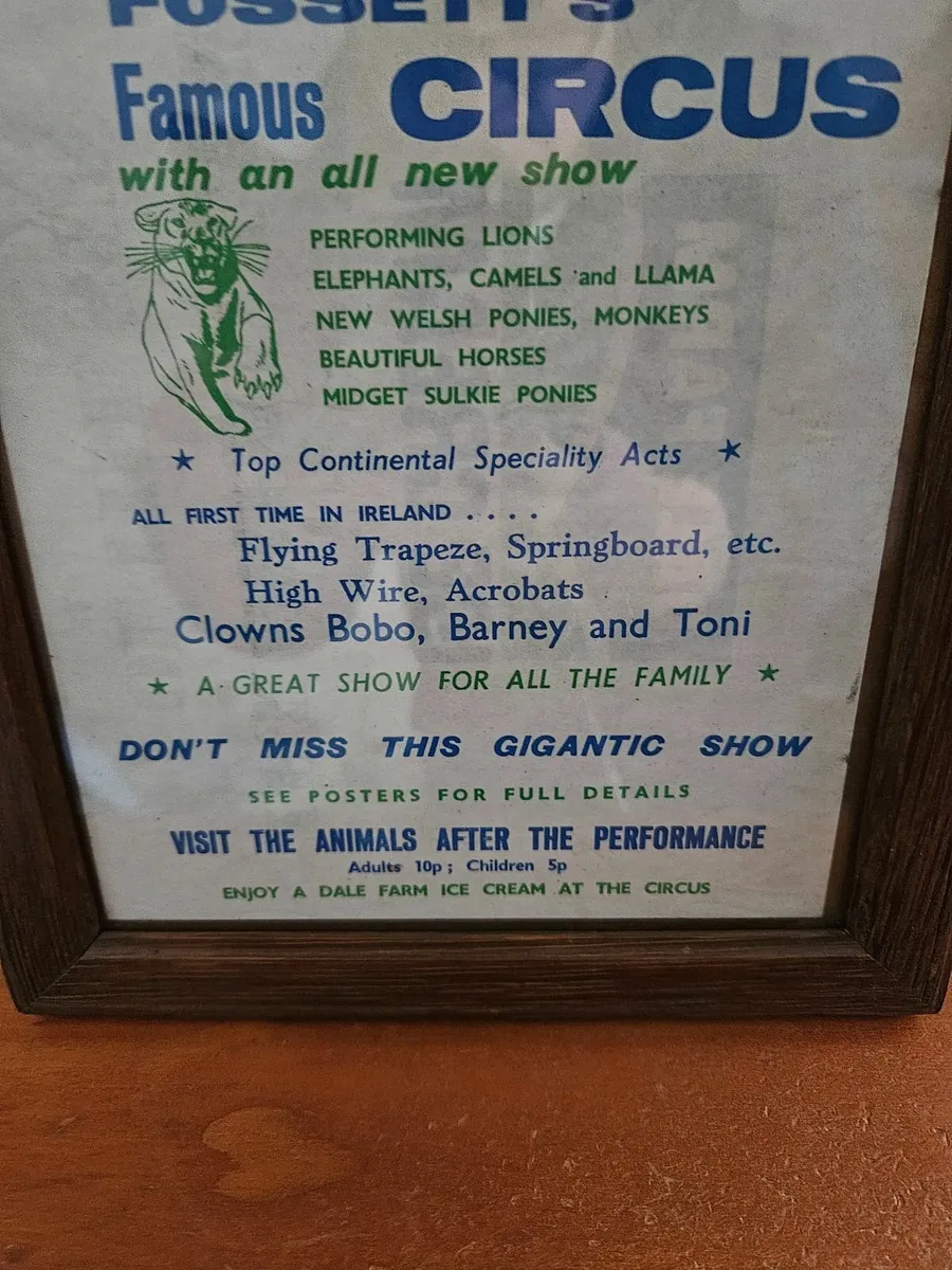 Vintage Fossetts Circus Advertising Sheet - Image 4