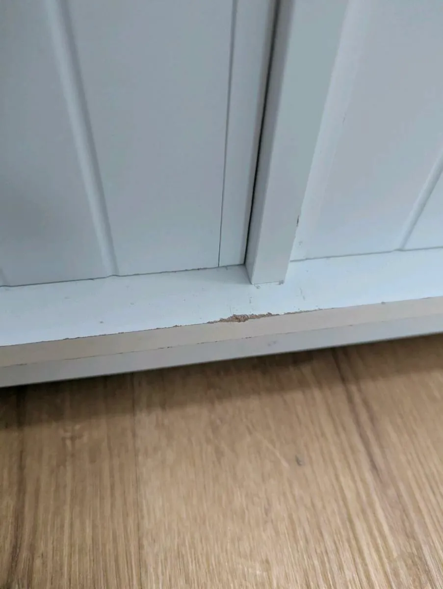 White Drawer Storage Bench / Seat with Cushion - Image 4